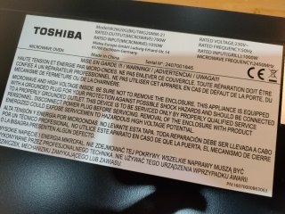 Microondas Toshiba Negro