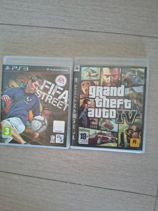 PS3 GTA IV y FIFA Street