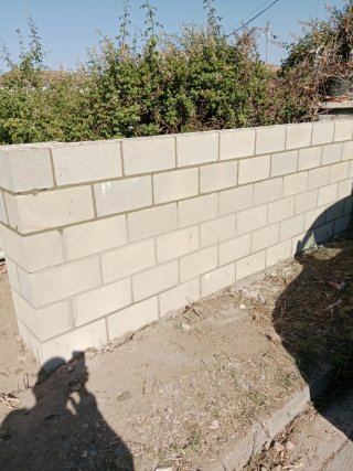 Muro de bloques de hormigón