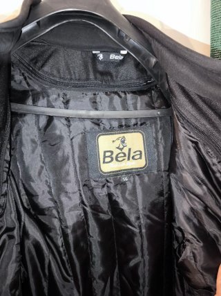 Chaqueta Moto Bela Negra y Beige
