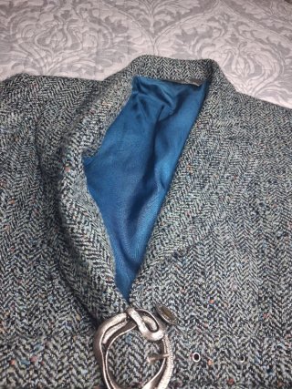 Chaqueta americana tweed multicolor
