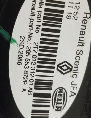 2tz01231201ab piloto porton renault scenic 5404901