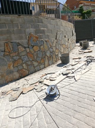 Reforma de piedra y pavimentación