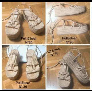 Sandalias Pull&Bear plataforma Nº 36