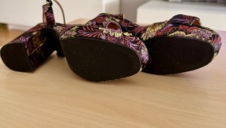 Sandalias tacón plataforma multicolor