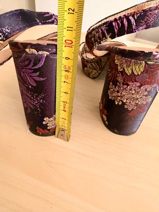 Sandalias tacón plataforma multicolor