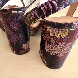 Sandalias tacón plataforma multicolor