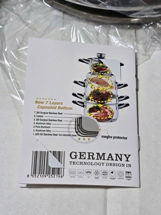 Batteria Pentole A.M.C Acciaio Inox 25 Pezzi