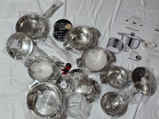 Batteria Pentole A.M.C Acciaio Inox 25 Pezzi