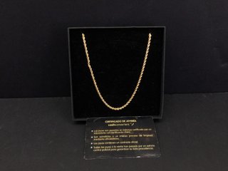 E737838-23 Cadena Oro 18K 30Cm