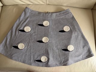 Falda Kling. Algodón Gris Talla M