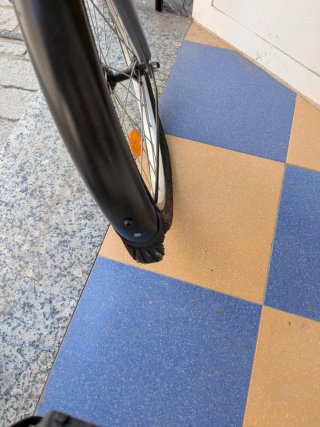 Bicicleta pieghevole Decathlon grigia