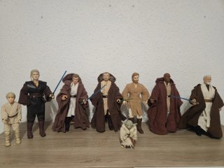 Figuras Star Wars (Anakin, Obi-Wan, Yoda)