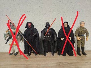 Figuras Star Wars (Anakin, Obi-Wan, Yoda)