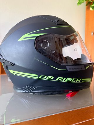 Casco Moto NZI GO RIDER Talla M Negro/Verde