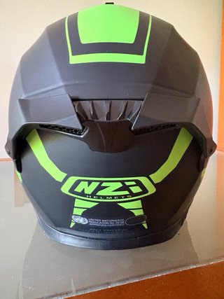 Casco Moto NZI GO RIDER Talla M Negro/Verde