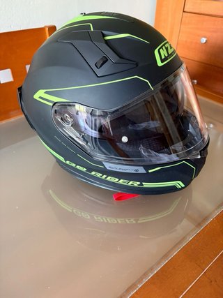 Casco Moto NZI GO RIDER Talla M Negro/Verde