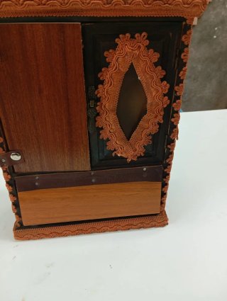 Porta bacheca porta chiavi in legno
