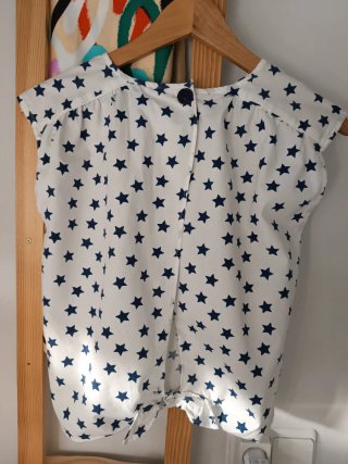 Camisa Pepe Jeans estrellas azul/blanco Talla XS