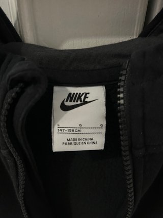 Sudadera Nike Negra con Cremallera