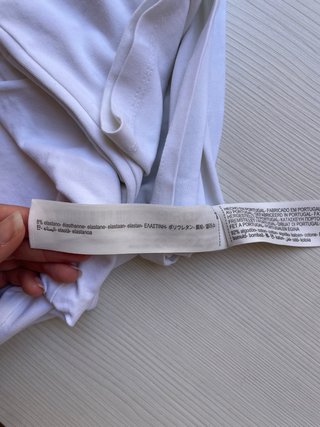 Camiseta Massimo Dutti manga larga blanca