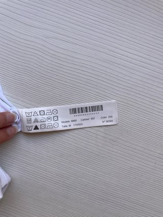 Camiseta Massimo Dutti manga larga blanca