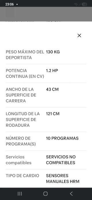Cinta de correr negra