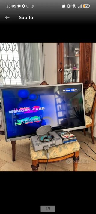 PlayStation 1 PS1 Console Grigia Completa