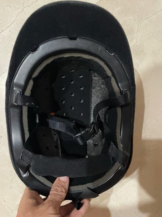 Casco hípica niña negro