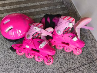 Patines infantiles Seafor SKATING SET rosa T. 31-3