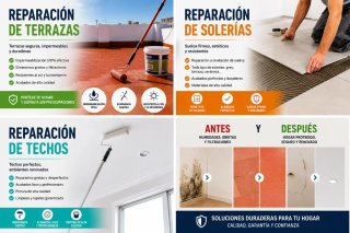 Reparación de humedades, solerias, terrazas...