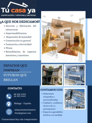 Reparación de humedades, solerias, terrazas...