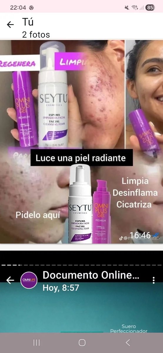 Cuidado facial sin acne