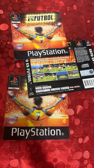 Portada y manual Esto es futbol Ps1