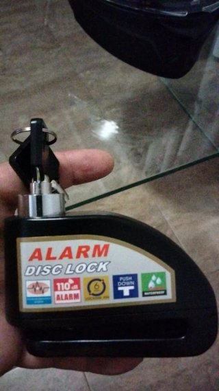 Cepo de seguridad para moto con alarma