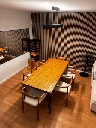 Mesa Comedor 200cm + 6 Sillas Madera