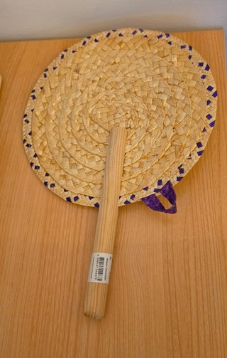 Abano artesanal em palha decorado BigPORT novo