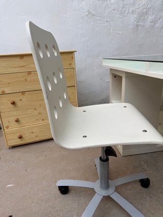 Escritorio moderno cristal y blanco