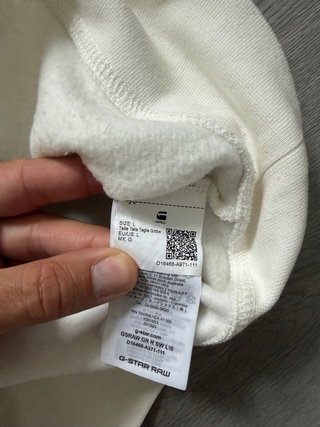 Sudadera G-Star RAW Blanca Talla L