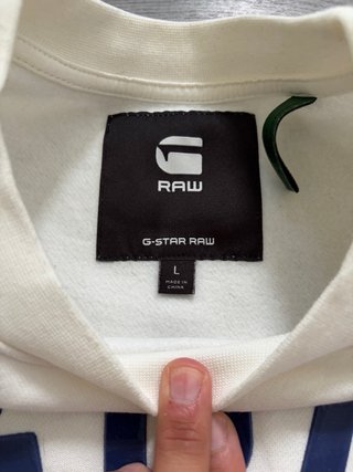 Sudadera G-Star RAW Blanca Talla L