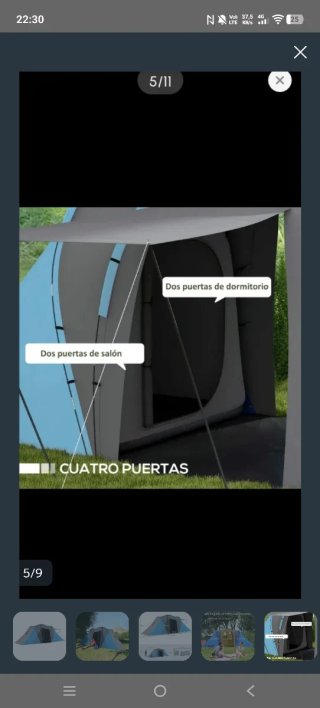 Tienda de campaña 4 personas