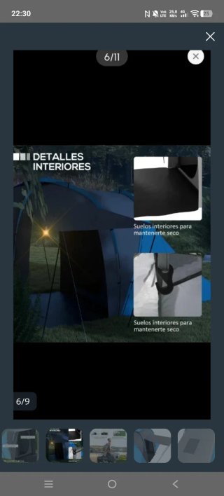 Tienda de campaña 4 personas