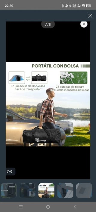 Tienda de campaña 4 personas
