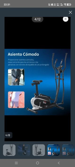 Bicicleta Elíptica con Resistencia