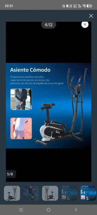 Bicicleta Elíptica con Resistencia
