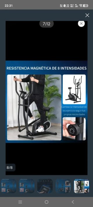 Bicicleta Elíptica con Resistencia