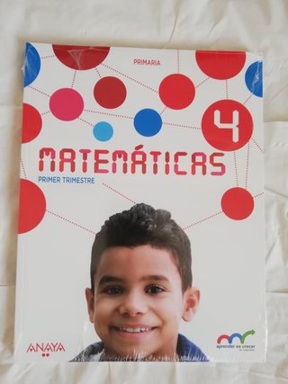 Libros Matemáticas 4 primaria, Anaya, los 3 trimes
