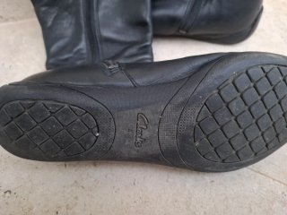 Botas de piel Clarks negras talla 4