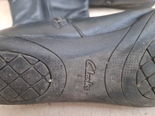 Botas de piel Clarks negras talla 4