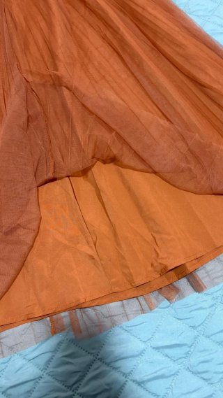 Falda tul naranja caldera